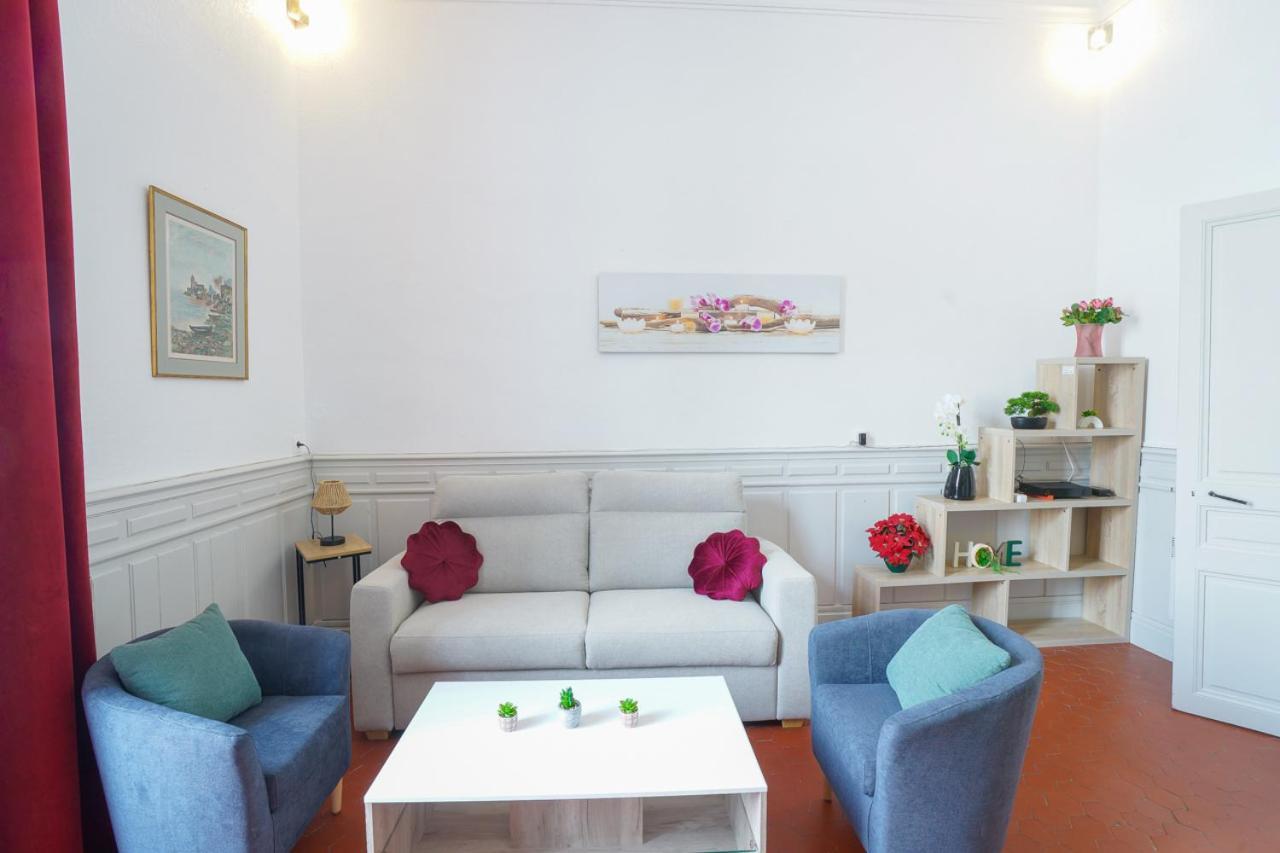 Appartement Du Forum,La Gare, 50 M2 , Climatisation, Garage, Cour Narbonne Eksteriør billede