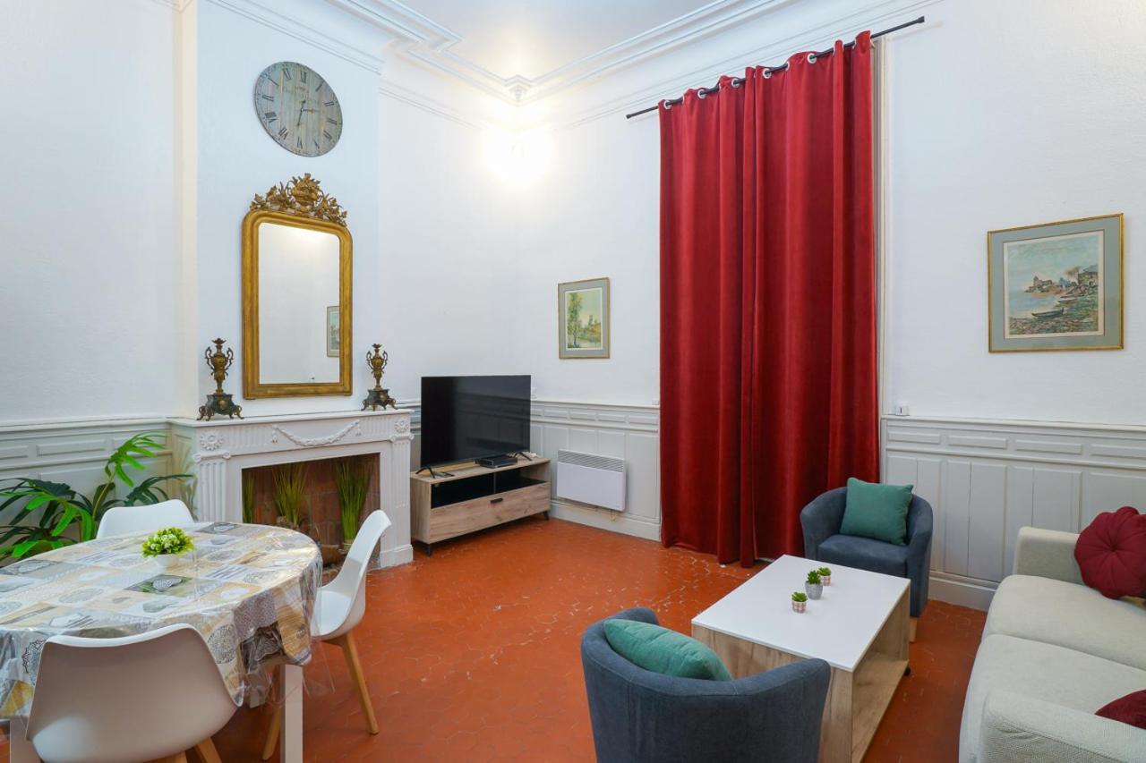 Appartement Du Forum,La Gare, 50 M2 , Climatisation, Garage, Cour Narbonne Eksteriør billede