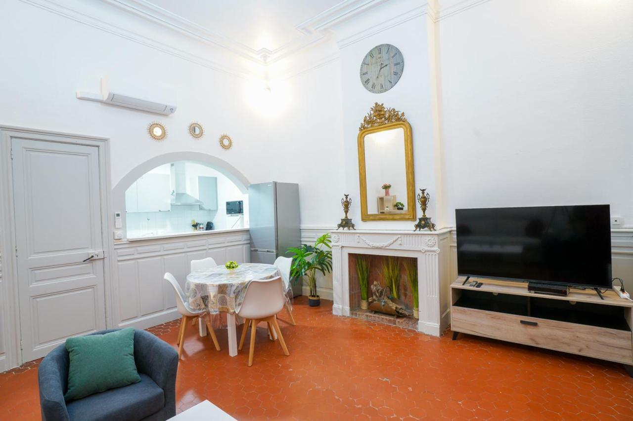 Appartement Du Forum,La Gare, 50 M2 , Climatisation, Garage, Cour Narbonne Eksteriør billede