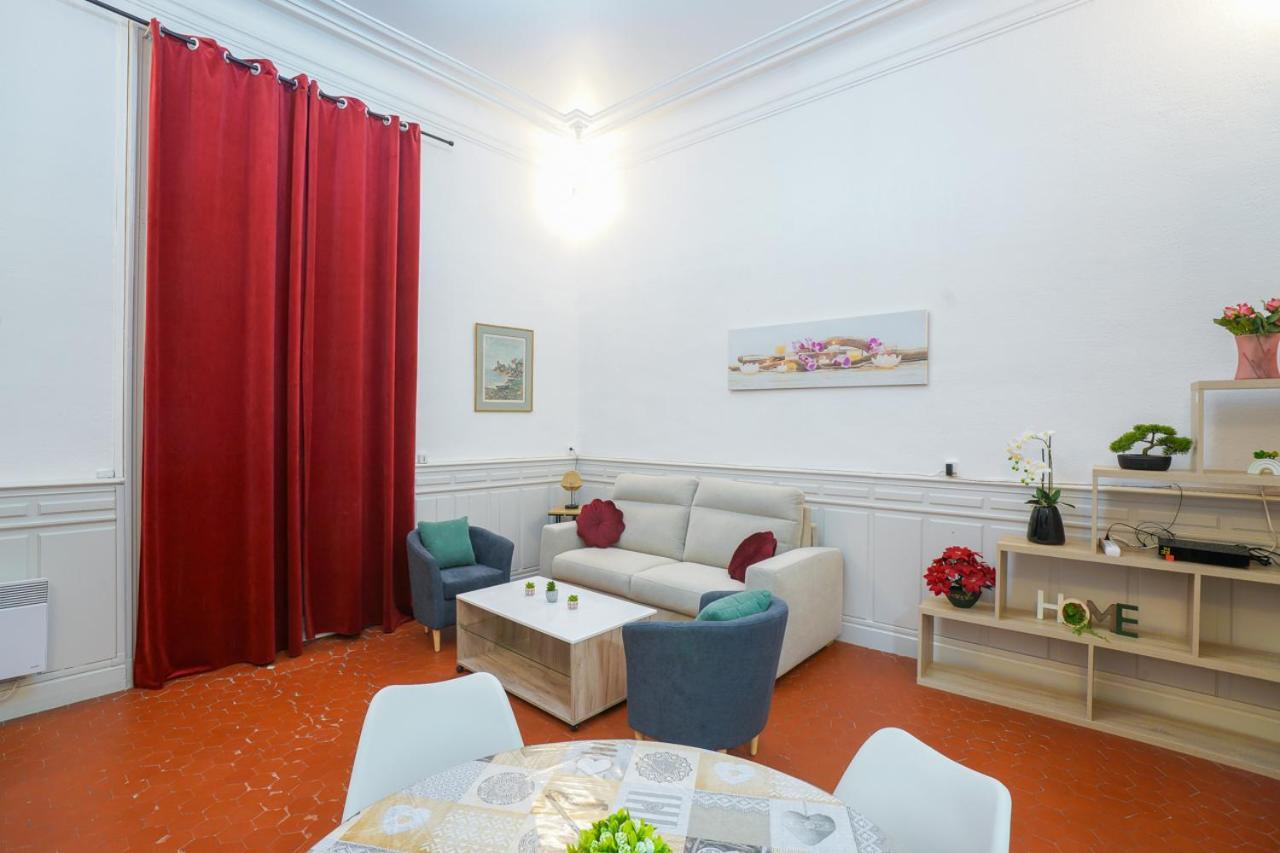 Appartement Du Forum,La Gare, 50 M2 , Climatisation, Garage, Cour Narbonne Eksteriør billede