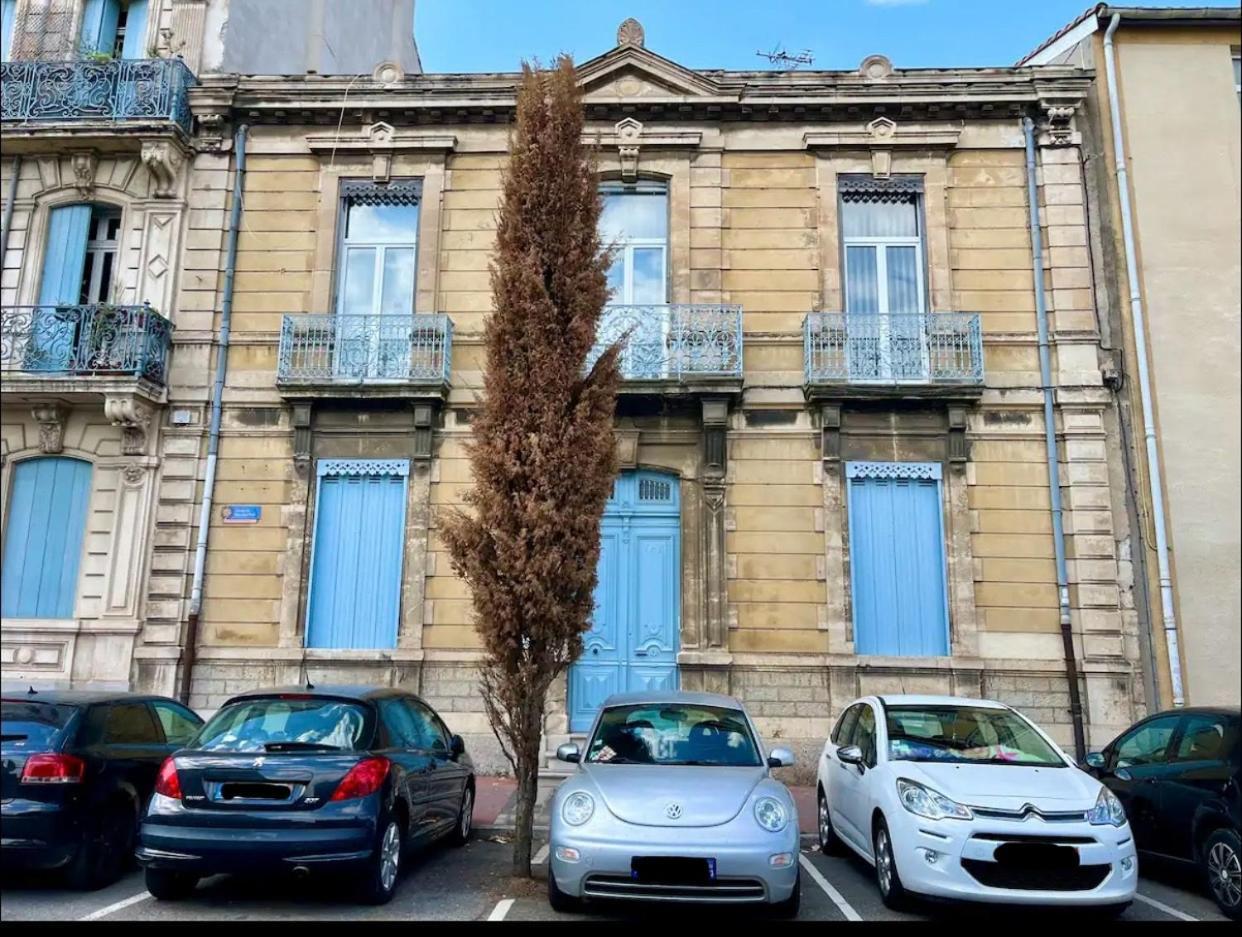 Appartement Du Forum,La Gare, 50 M2 , Climatisation, Garage, Cour Narbonne Eksteriør billede