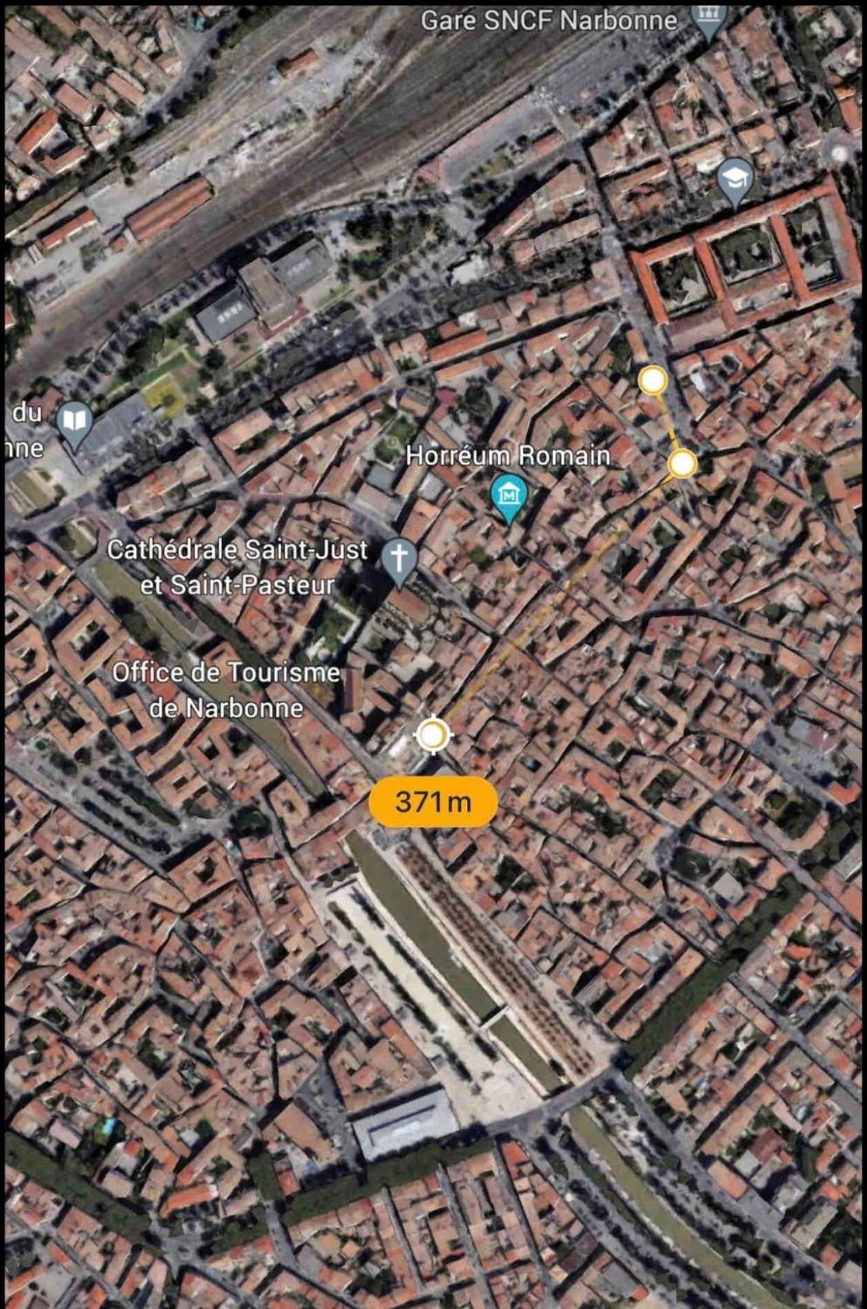 Appartement Du Forum,La Gare, 50 M2 , Climatisation, Garage, Cour Narbonne Eksteriør billede
